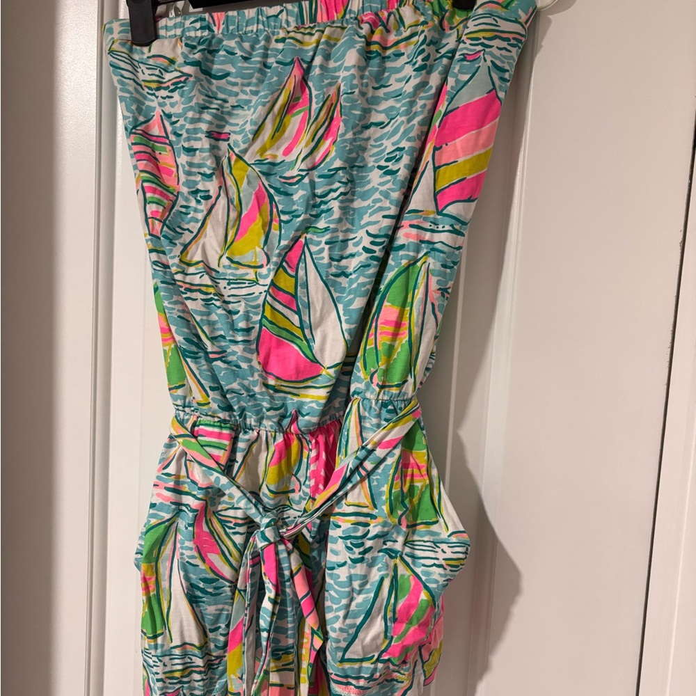 Lilly Pulitzer Sail Strapless Romper